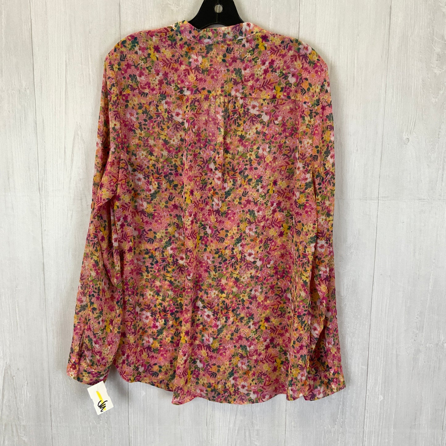 Blouse Long Sleeve By Kut In Floral Print, Size: Xl