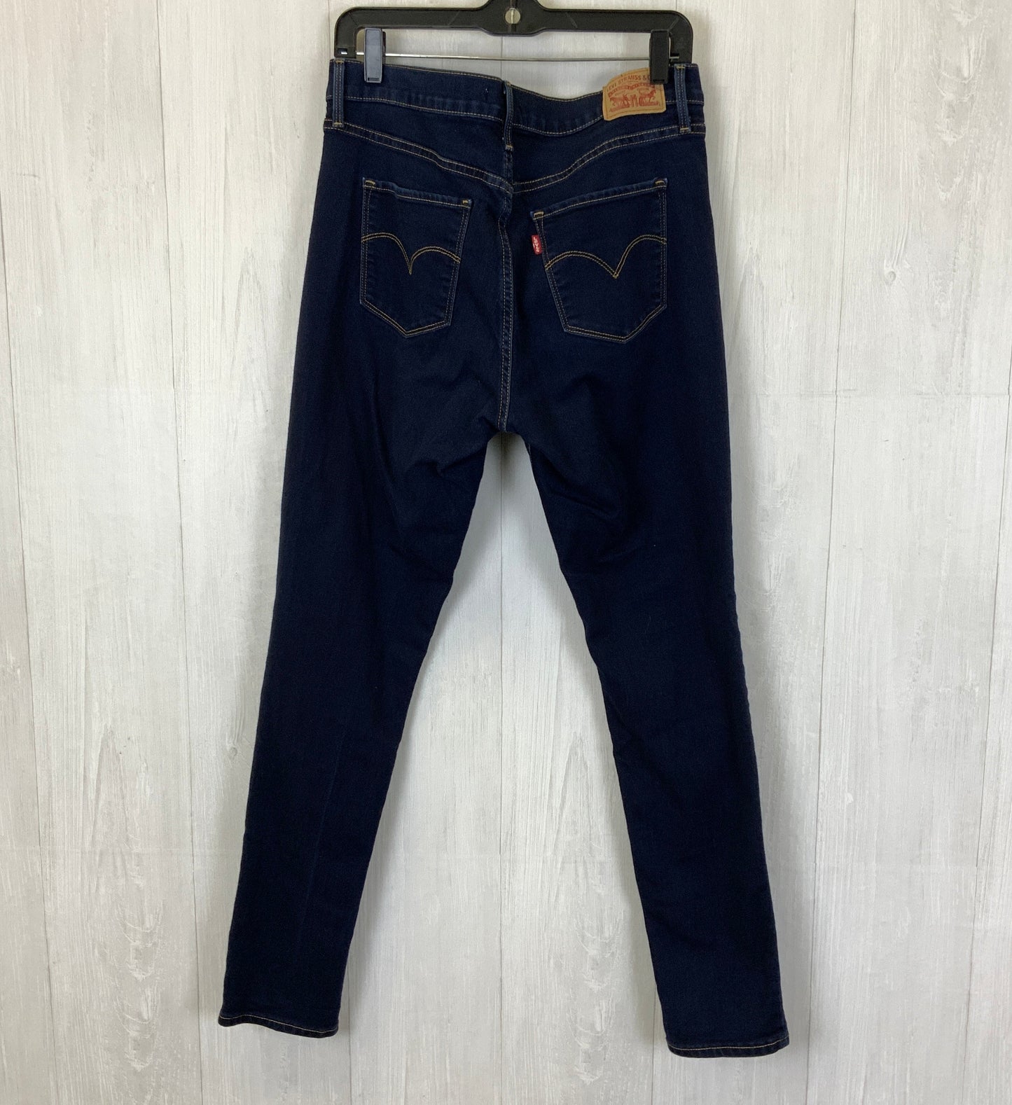 Jeans Skinny By Levis In Blue Denim, Size: 12