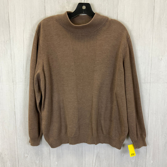 Sweater By Dressbarn In Tan, Size: 2x