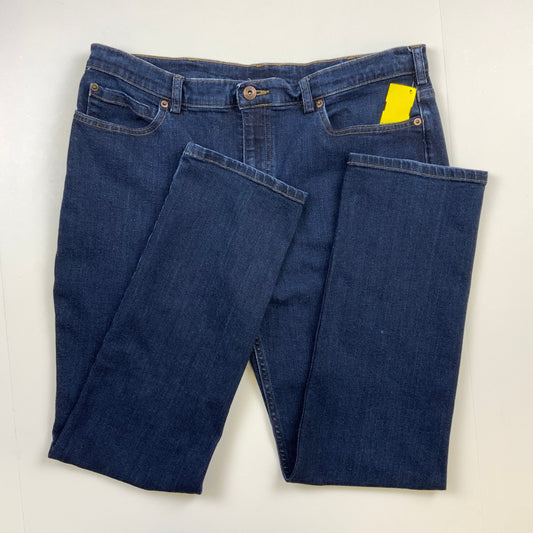 Jeans Straight By Duluth Trading In Blue Denim, Size: 14