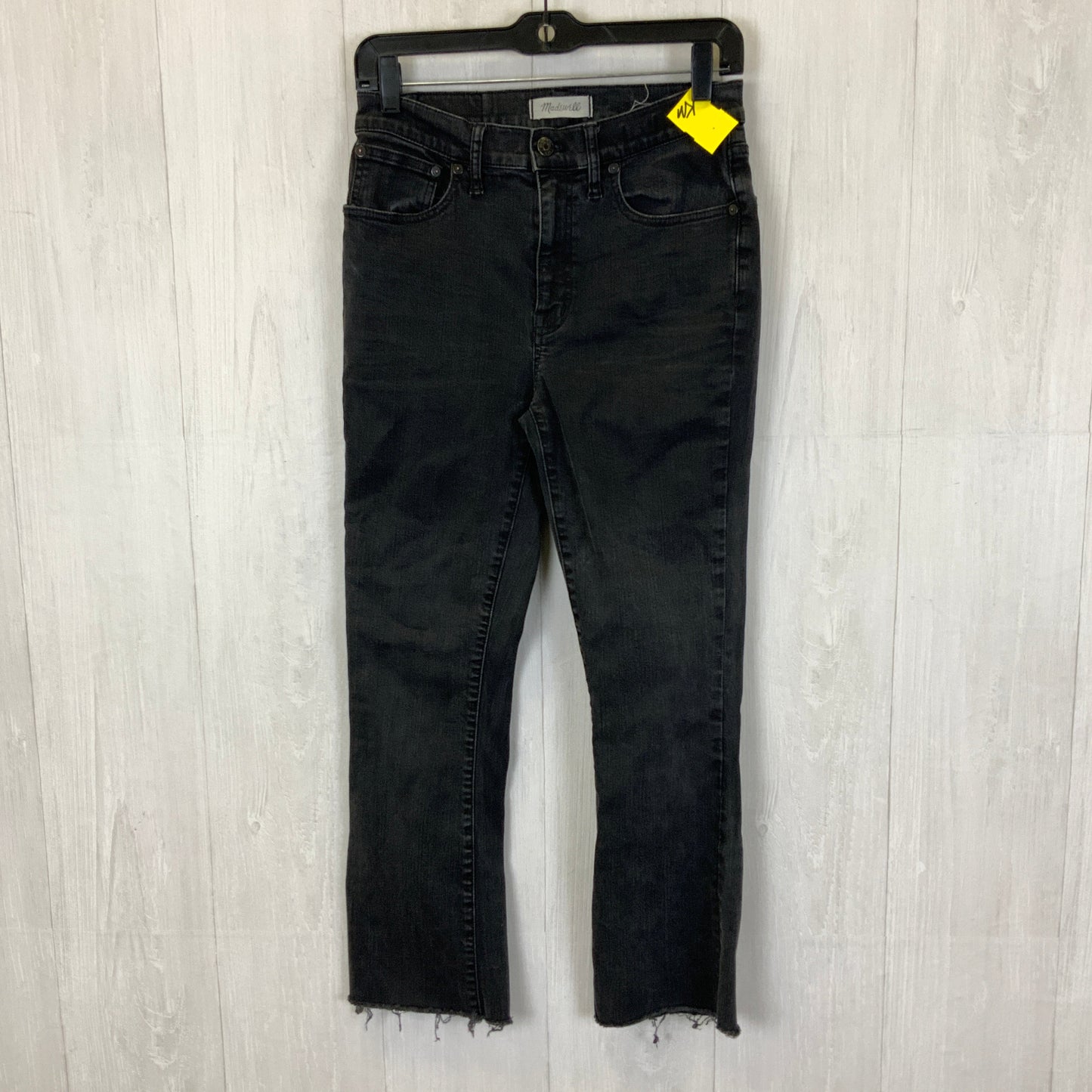 Jeans Boot Cut By Madewell In Black Denim, Size: 6