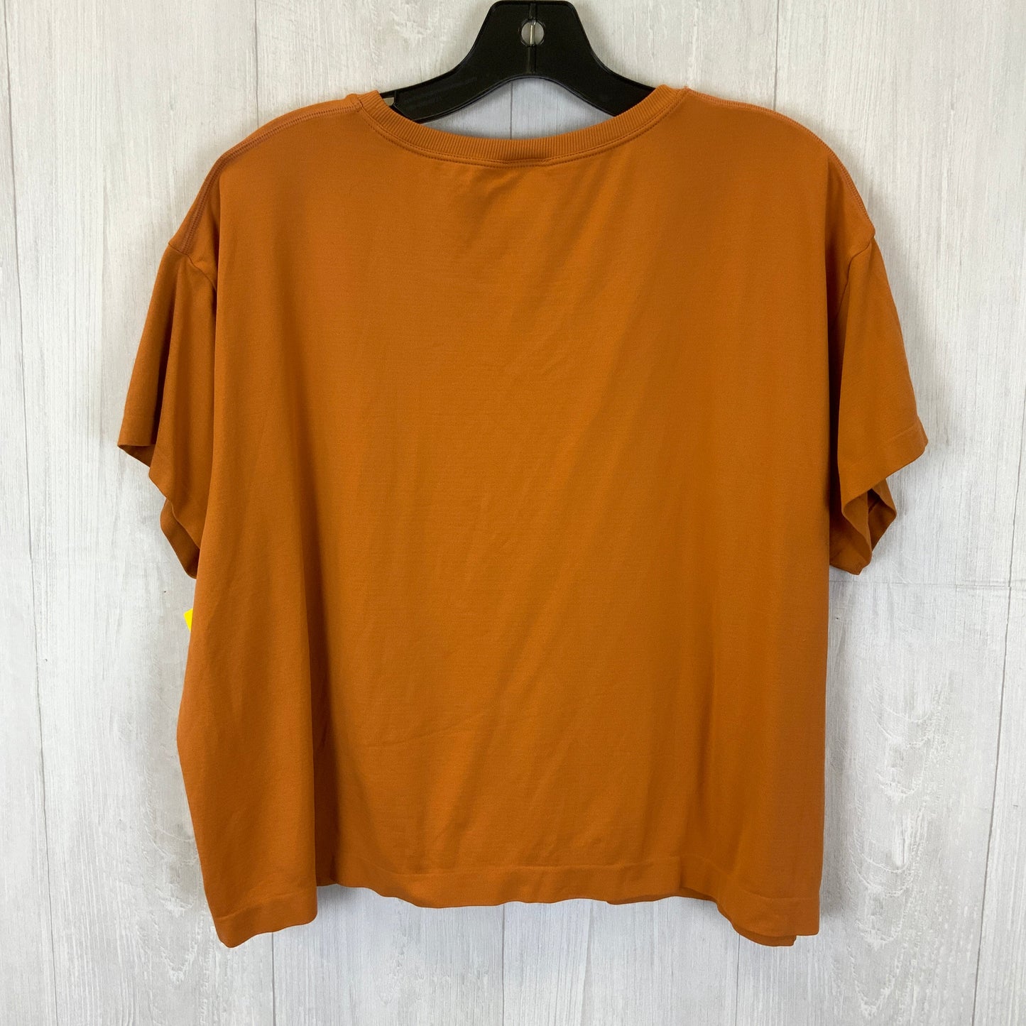 Athletic Top Short Sleeve By Athleta In Orange, Size: Xl