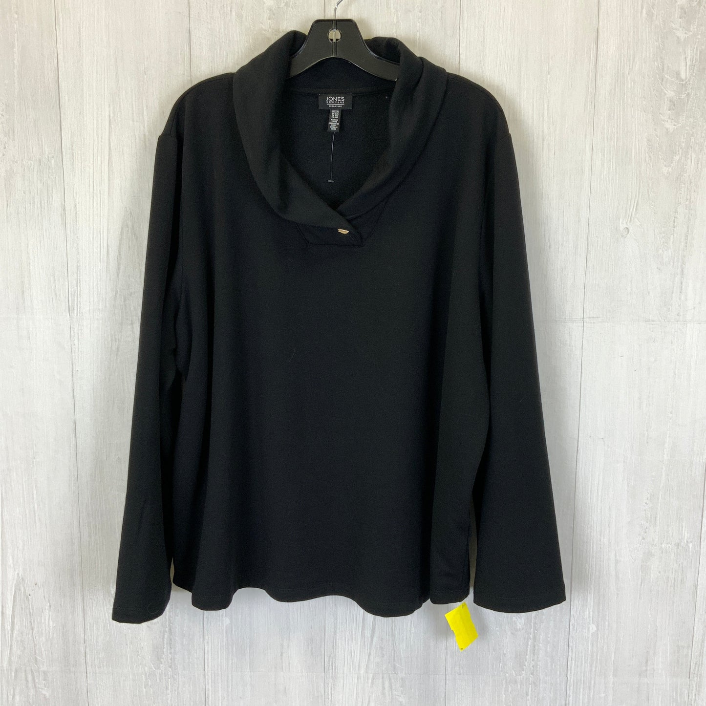 Top Long Sleeve By Jones New York In Black, Size: 2x