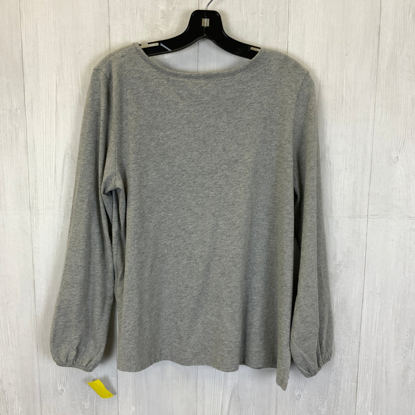 Top 3/4 Sleeve Basic By Soft Surroundings In Grey, Size: M