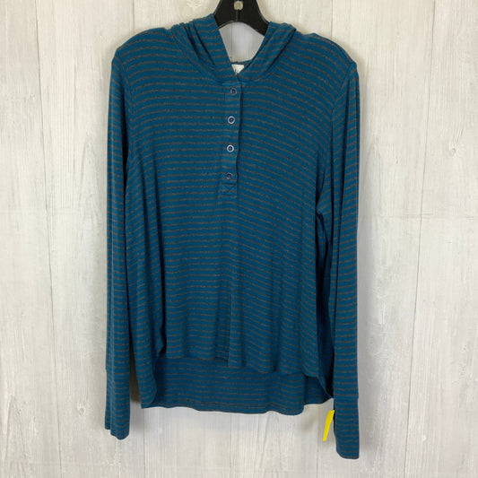 Top Long Sleeve By Cabi In Teal, Size: L