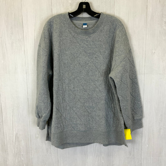 Sweatshirt Crewneck By Old Navy In Grey, Size: L