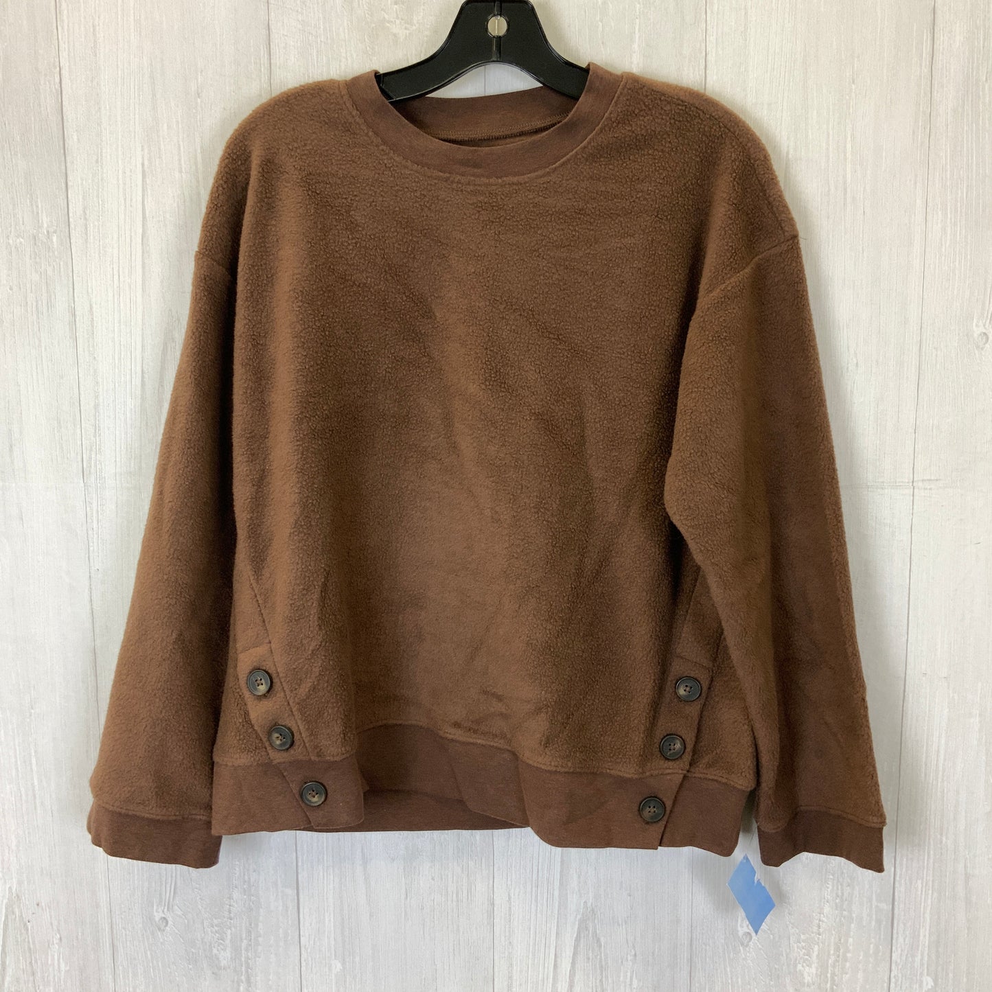 Sweatshirt Crewneck By Madewell In Brown, Size: Xs