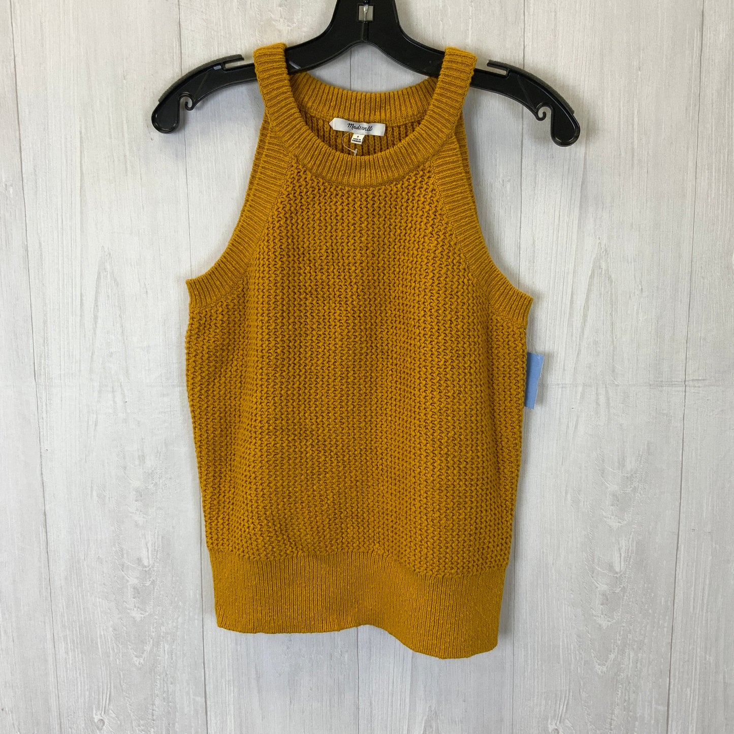 Top Sleeveless By Madewell In Yellow, Size: S