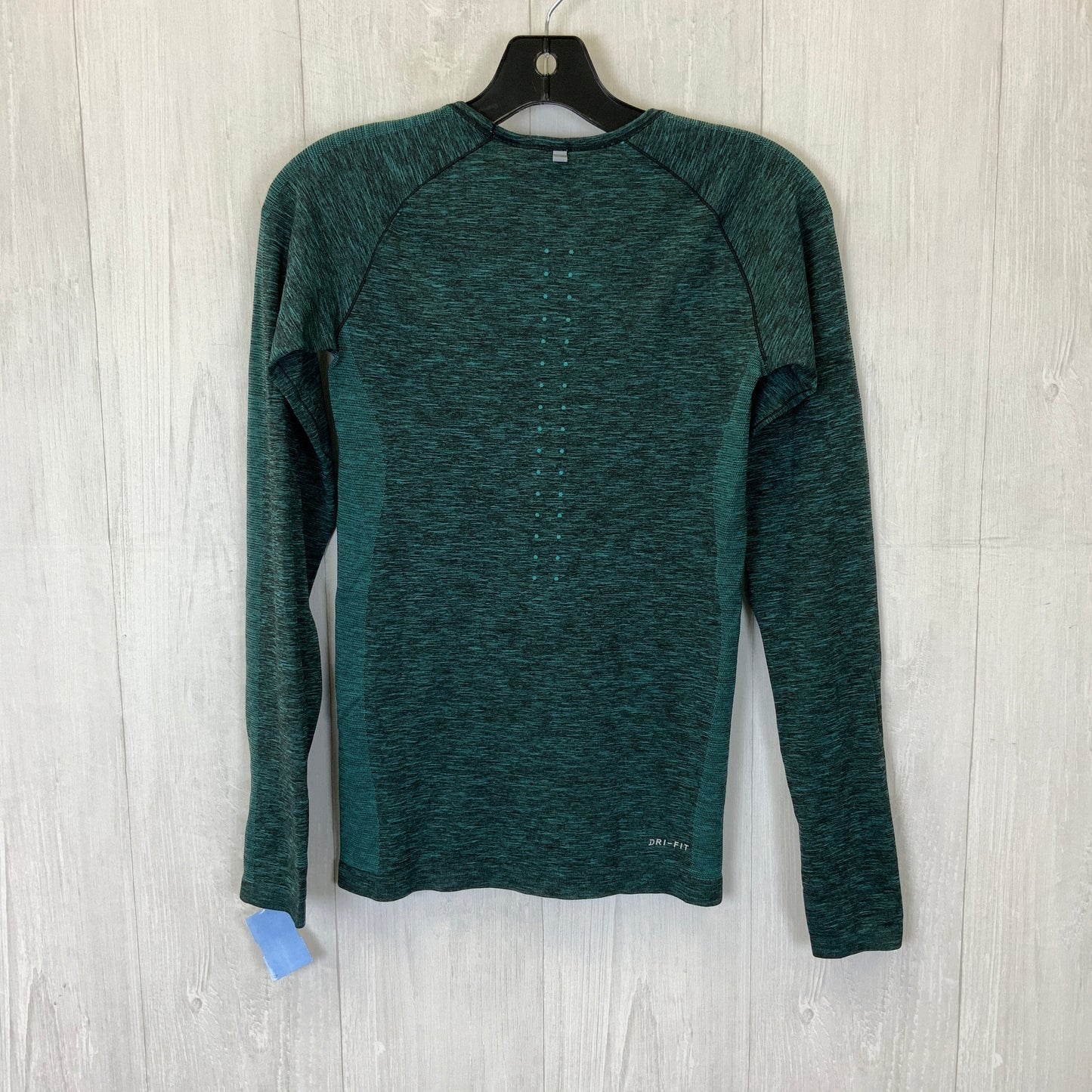 Athletic Top Long Sleeve Crewneck By Nike Apparel In Teal, Size: Xs