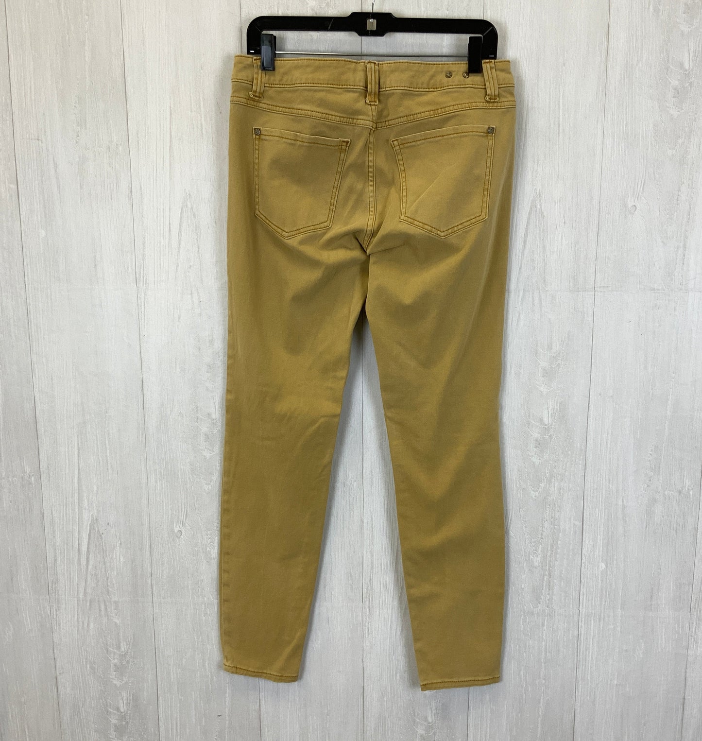 Jeans Skinny By Cabi In Yellow Denim, Size: 6