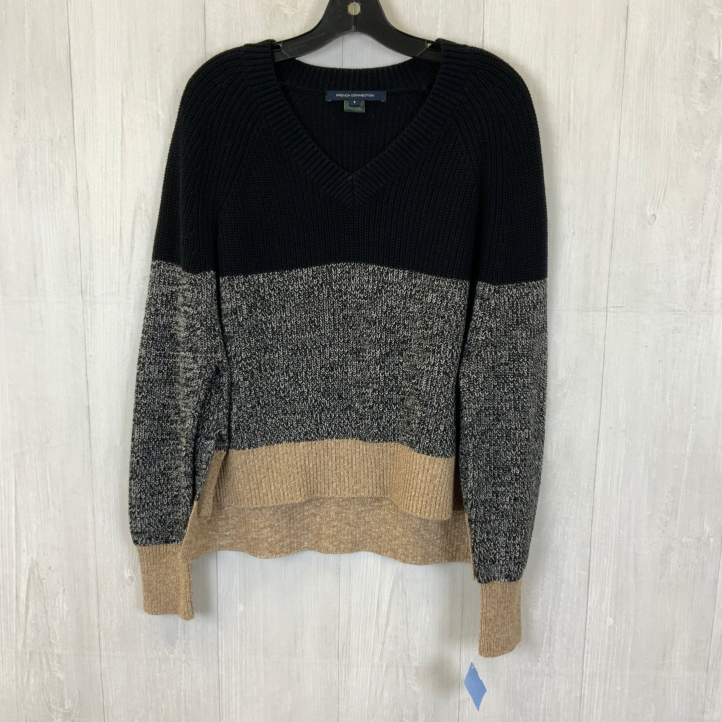 Sweater By French Connection In Black & Tan, Size: S