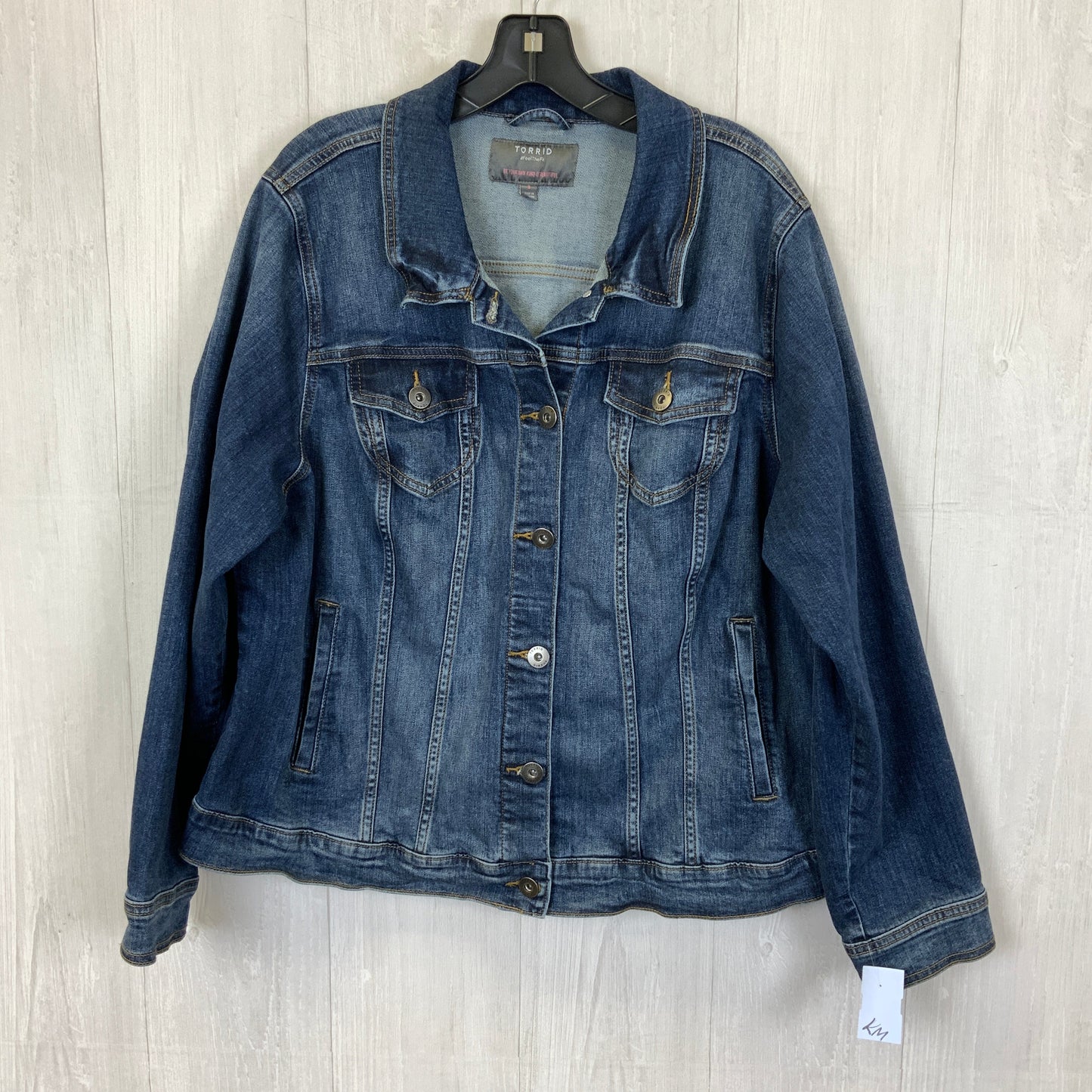 Jacket Denim By Torrid In Blue Denim, Size: 3x