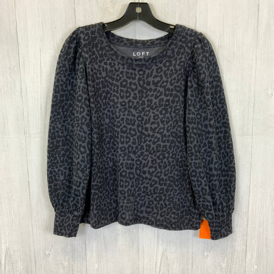 Top Long Sleeve By Loft In Grey, Size: M