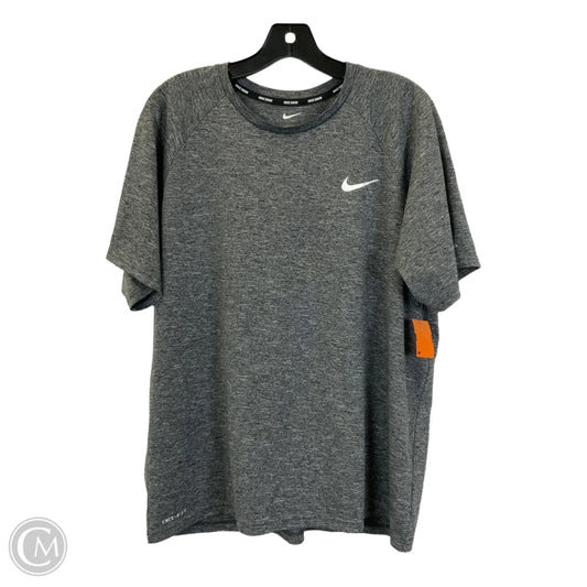 Athletic Top Short Sleeve By Nike Apparel In Grey, Size: Xl