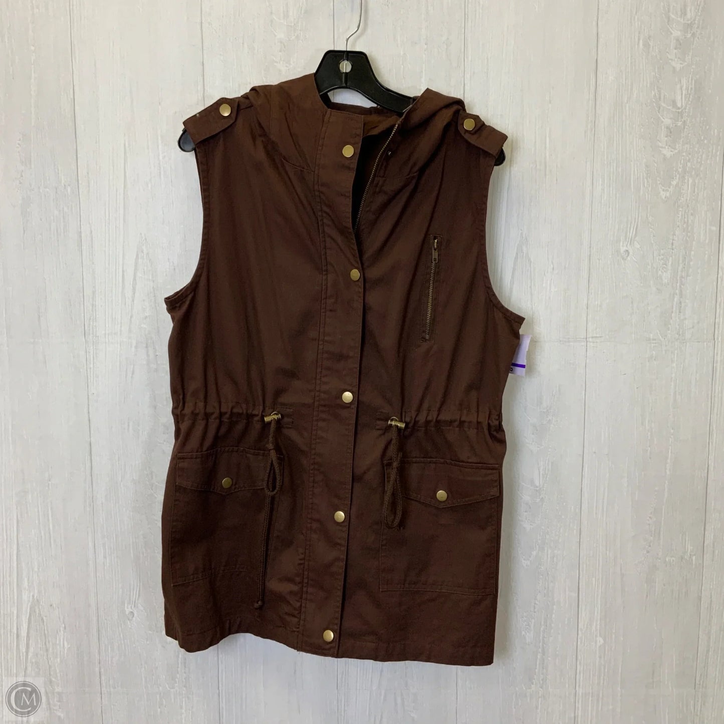 Vest Other By Zenana Outfitters In Brown, Size: L