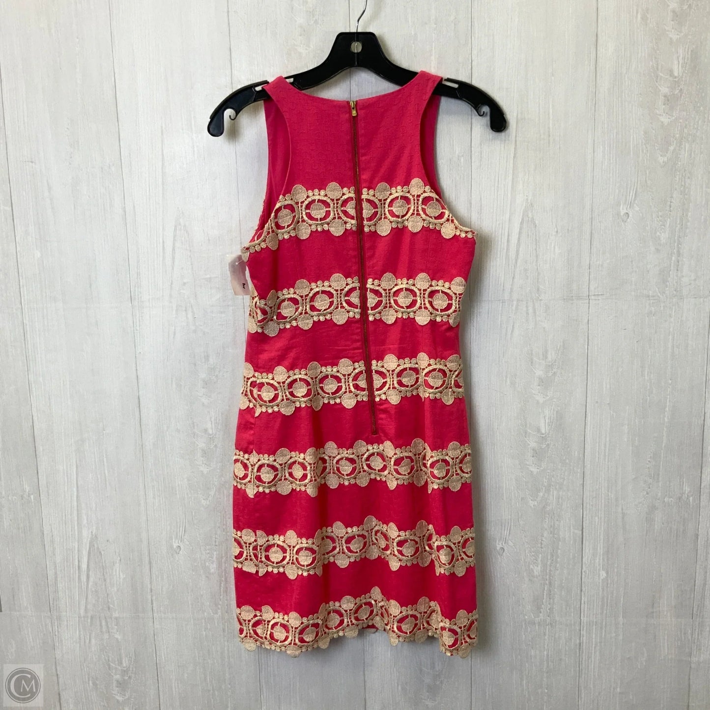 Dress Designer By Lilly Pulitzer In Pink & Tan, Size: Xxs