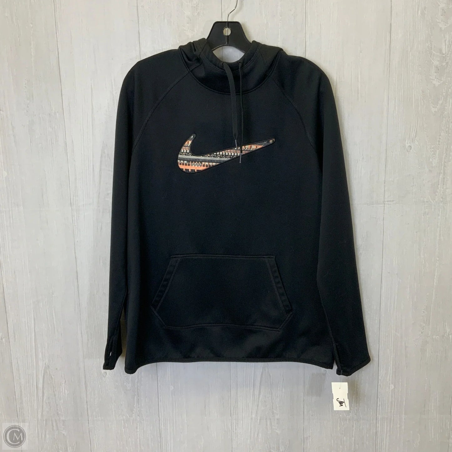 Sweatshirt Hoodie By Nike Apparel In Black, Size: L