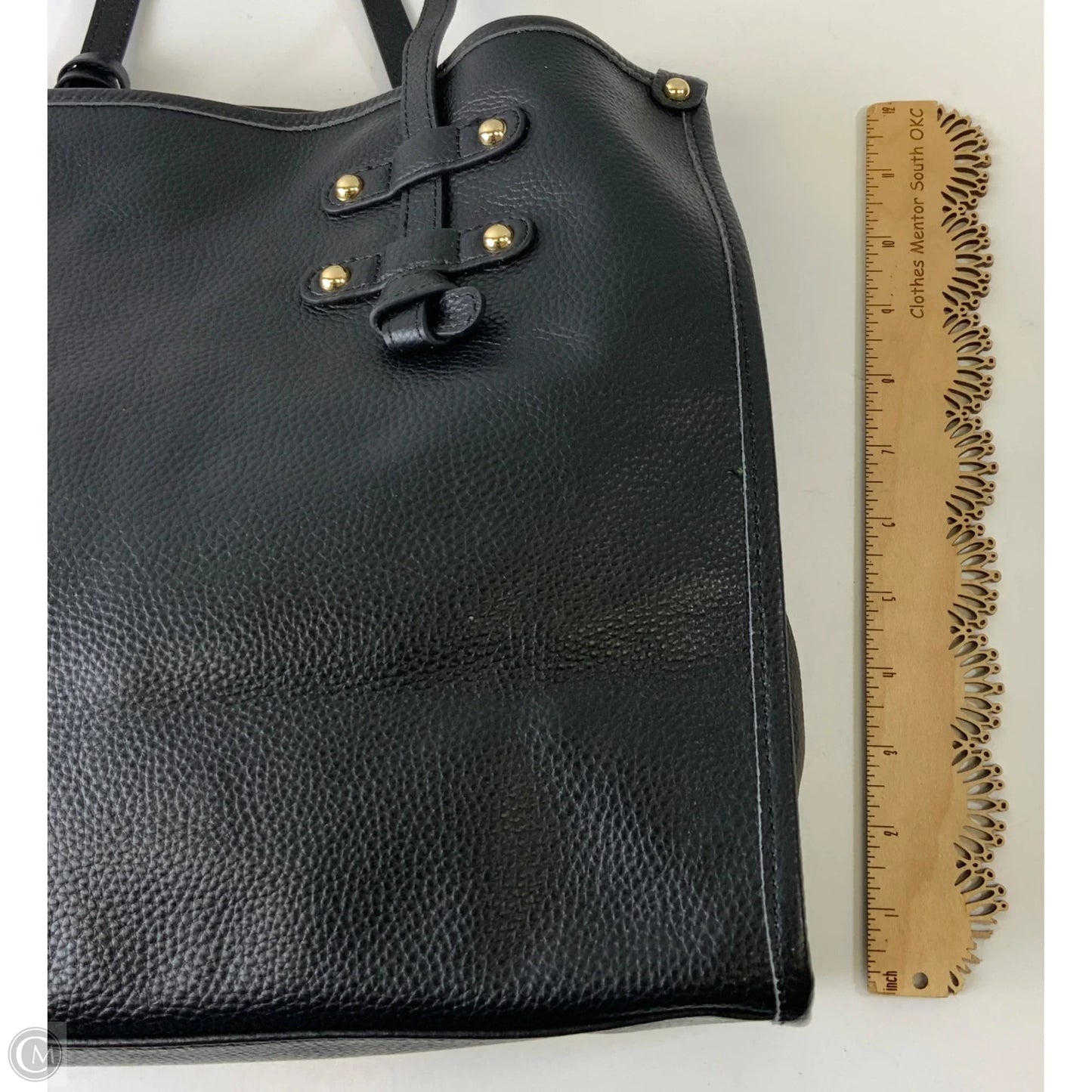 Handbag Leather By Clothes Mentor, Size: Large