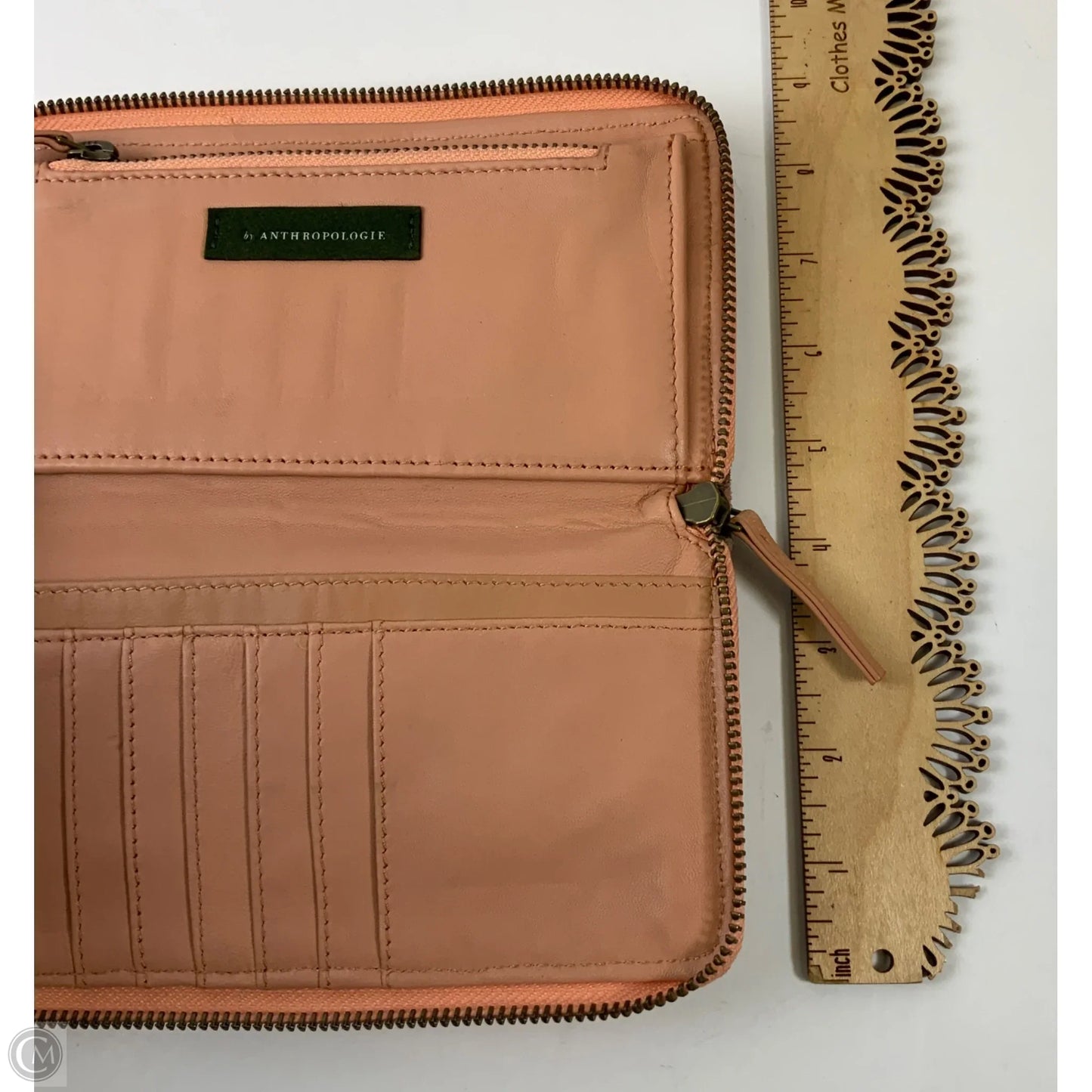 Wallet Leather By Anthropologie, Size: Large