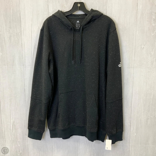 Sweatshirt Hoodie By Adidas In Black, Size: L