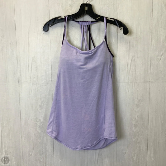 Athletic Tank Top By Lululemon In Purple, Size: 6