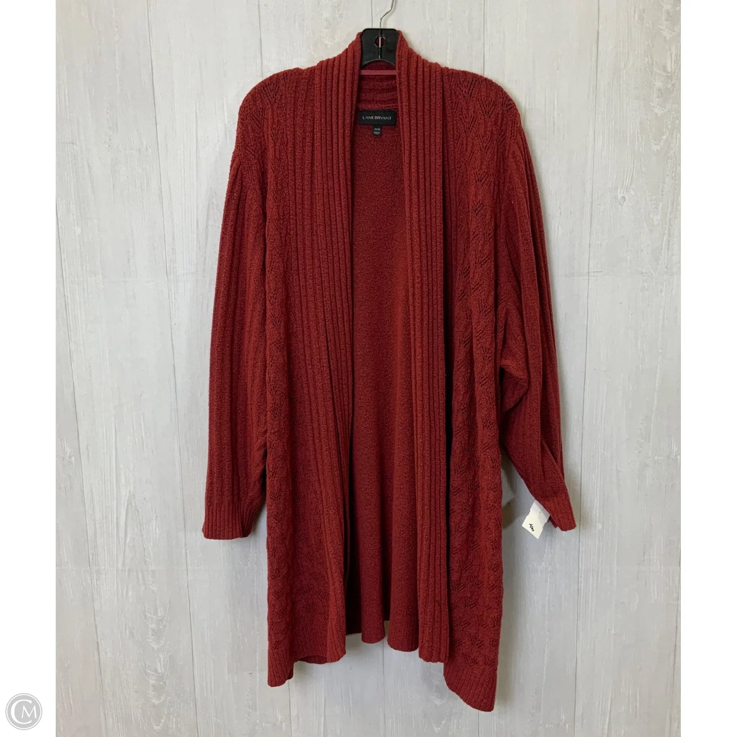 Sweater Cardigan By Lane Bryant In Red, Size: 4x