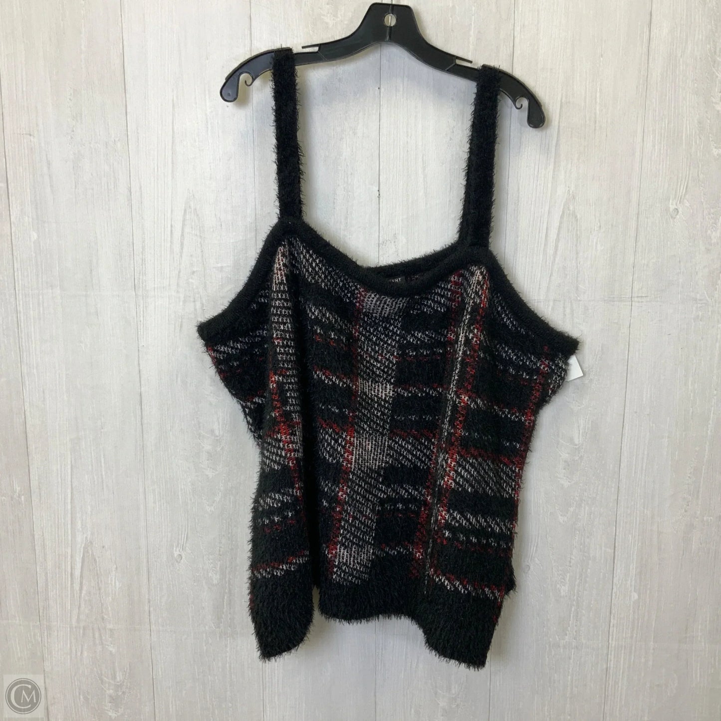 Sweater 2pc By Lane Bryant In Black & Red, Size: 4x