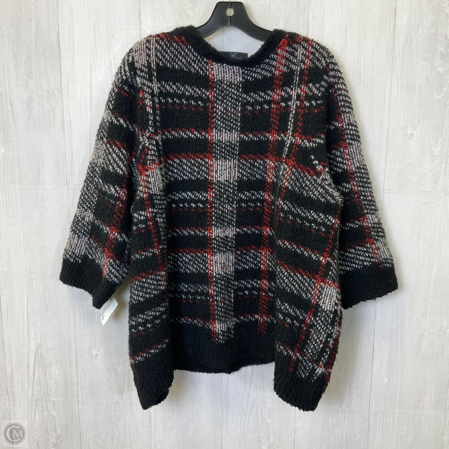 Sweater 2pc By Lane Bryant In Black & Red, Size: 4x