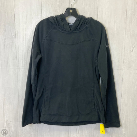 Athletic Top Long Sleeve Hoodie By Columbia In Black, Size: L