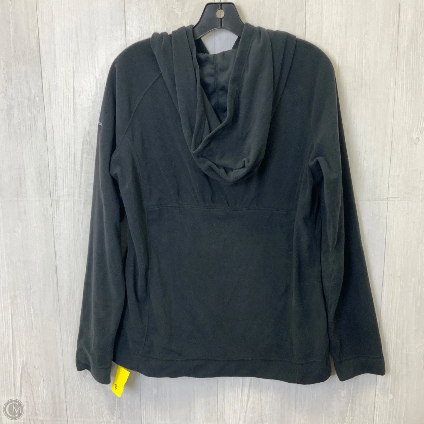 Athletic Top Long Sleeve Hoodie By Columbia In Black, Size: L