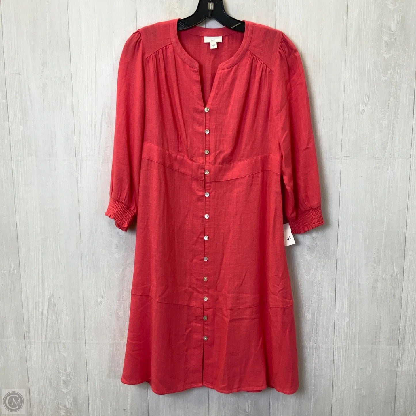 Dress Casual Midi By J. Jill In Orange, Size: Xs