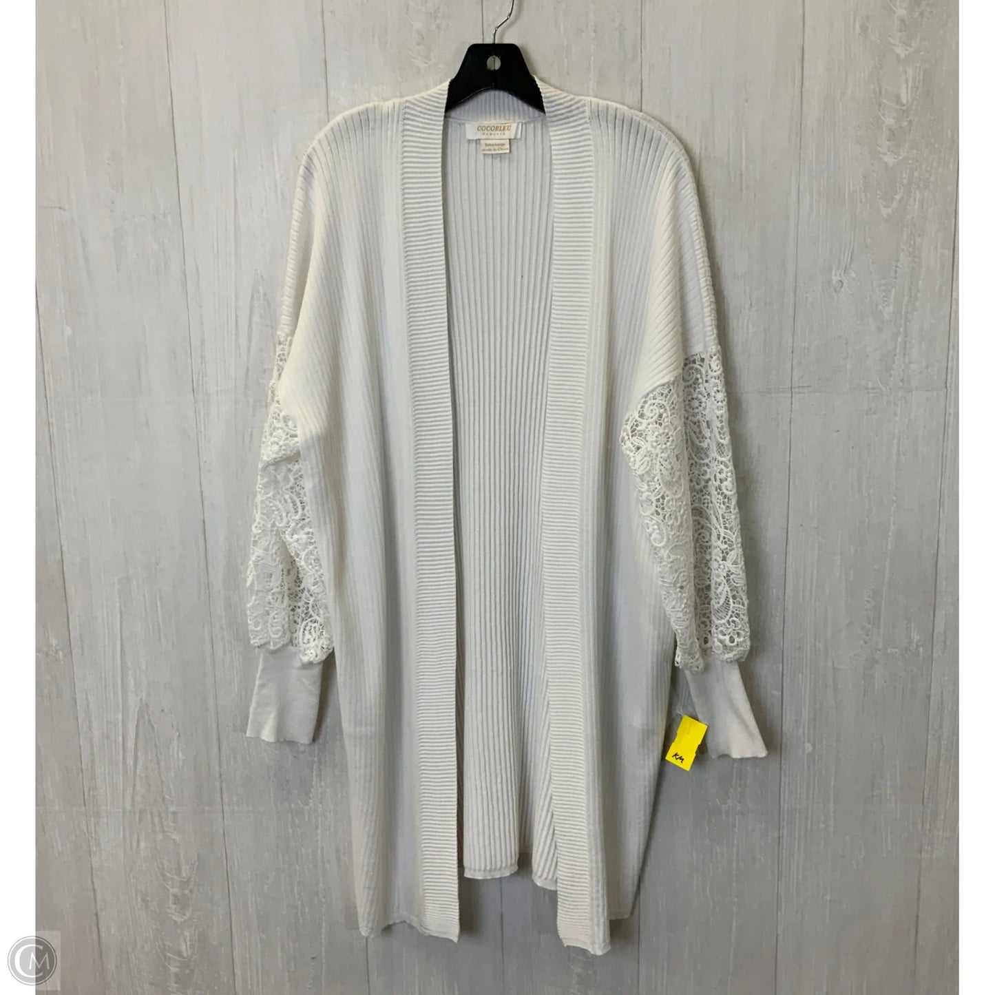 Cardigan By Clothes Mentor In White, Size: Xl