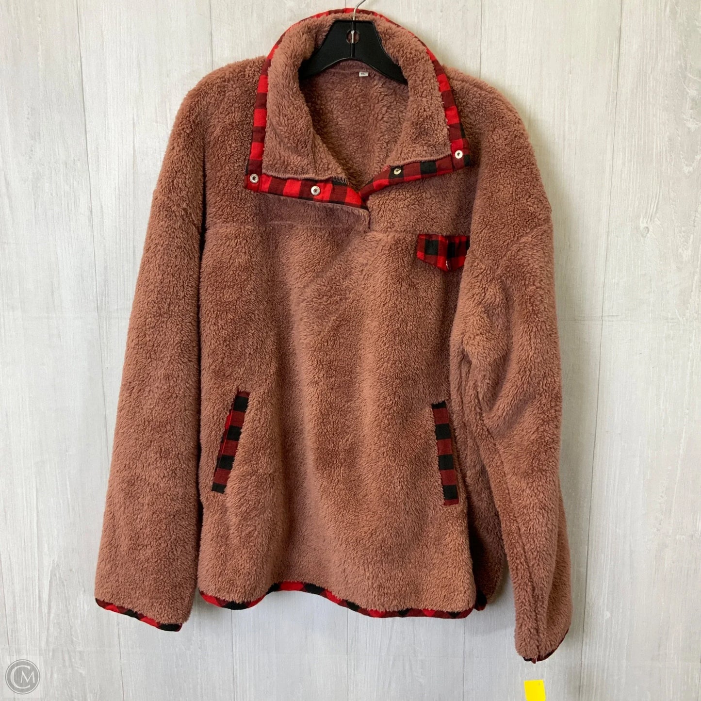 Jacket Faux Fur & Sherpa By Clothes Mentor In Pink, Size: Xl