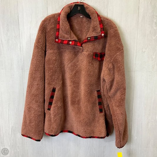 Jacket Faux Fur & Sherpa By Clothes Mentor In Pink, Size: Xl