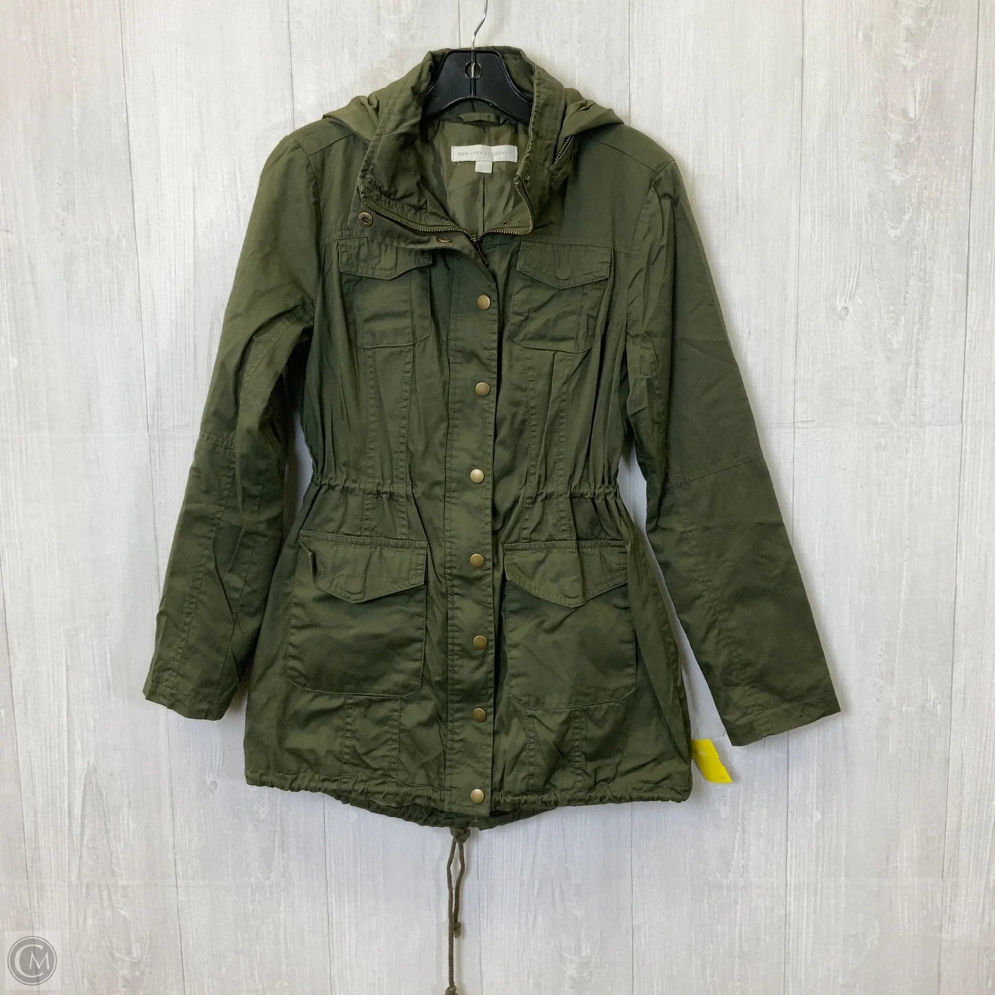 Jacket Utility By New York And Co In Green, Size: Xs