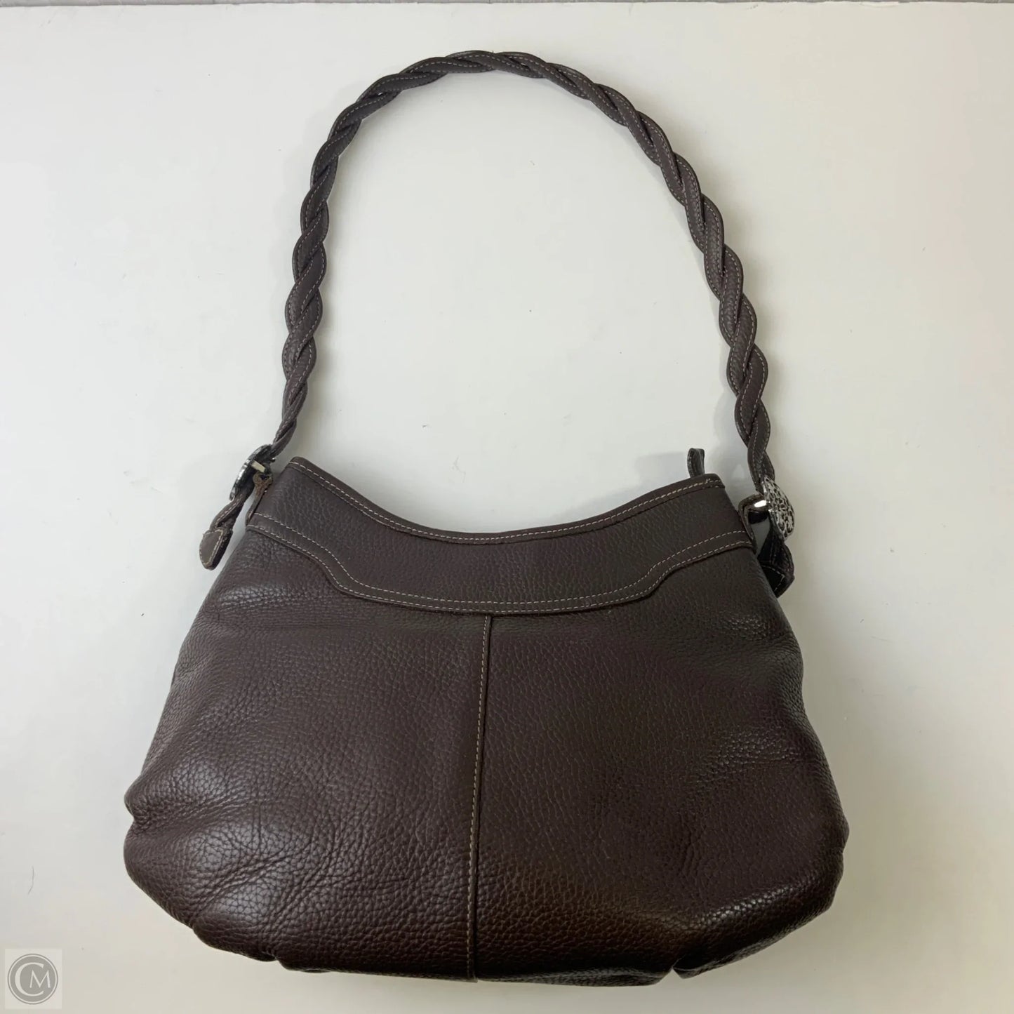 Handbag Leather By Brighton, Size: Medium