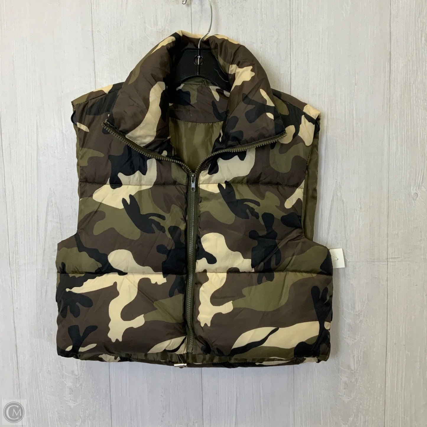 Vest Puffer & Quilted By Clothes Mentor In Camouflage Print, Size: S