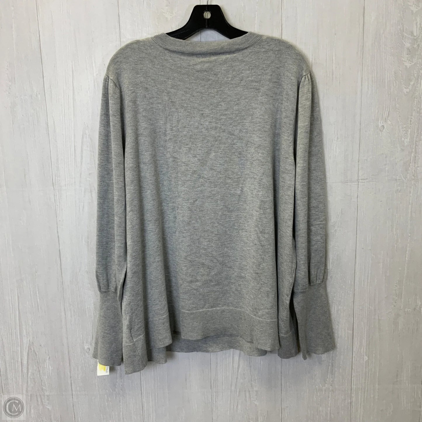 Top Long Sleeve By Lane Bryant In Grey, Size: 3x
