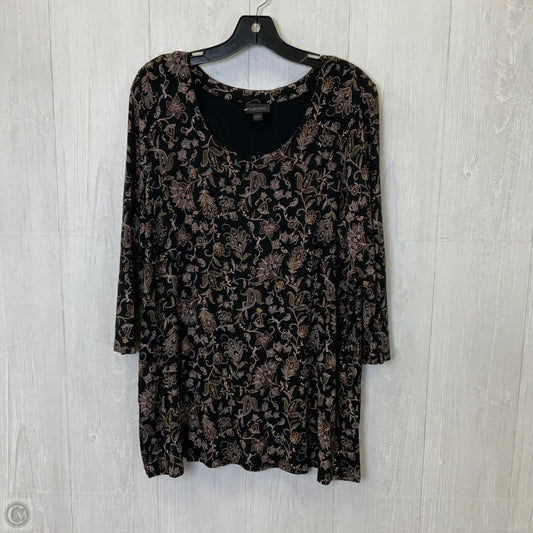 Top Long Sleeve By J. Jill In Black, Size: L