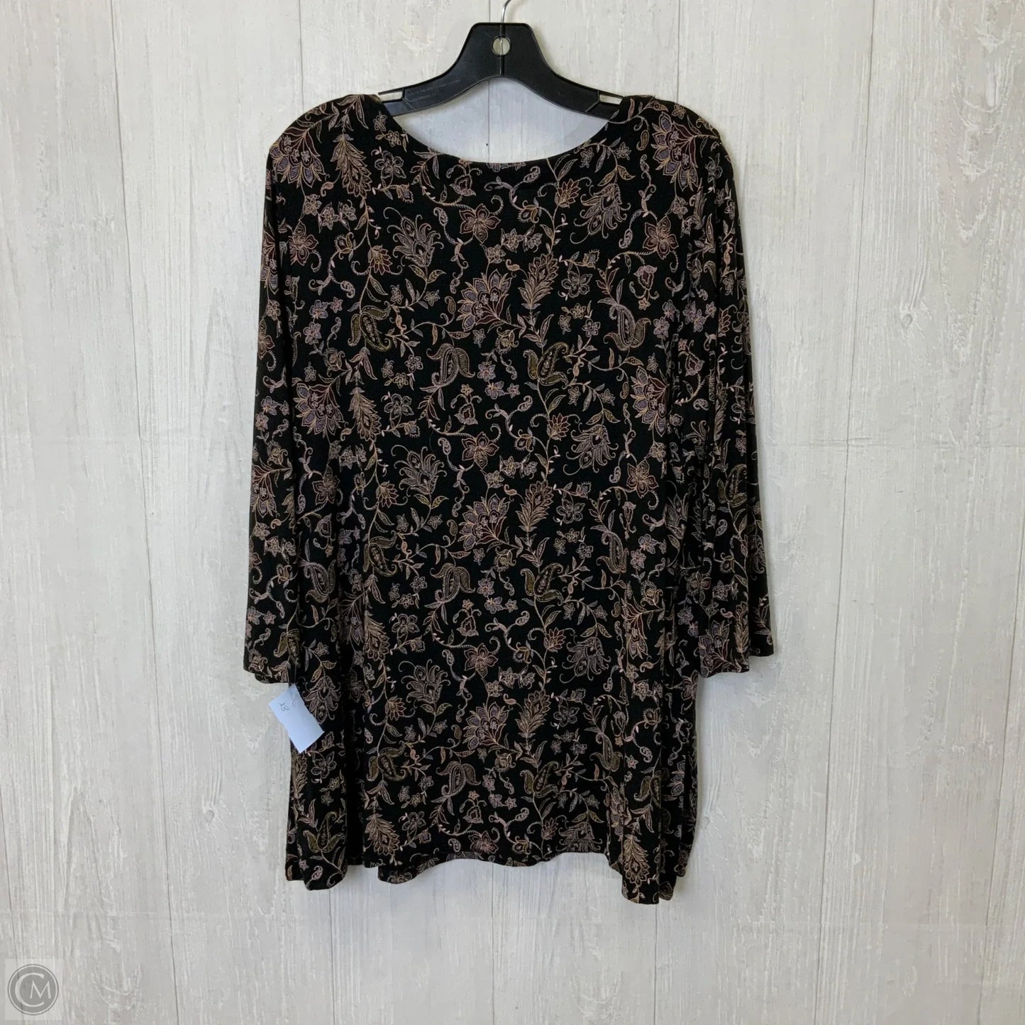 Top Long Sleeve By J. Jill In Black, Size: L