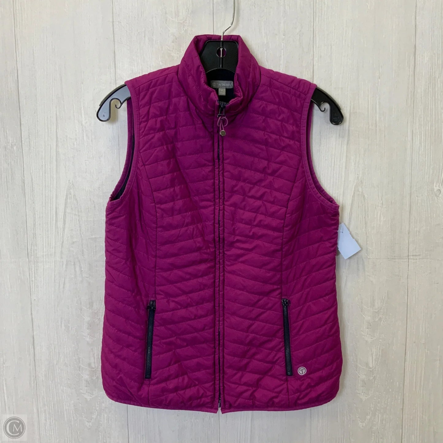 Vest Puffer & Quilted By Talbots In Purple, Size: S