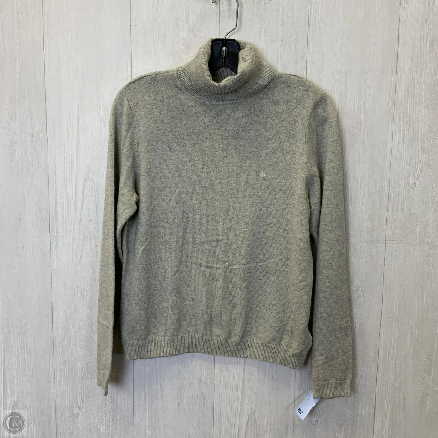 Top Long Sleeve By Lauren By Ralph Lauren In Grey, Size: L
