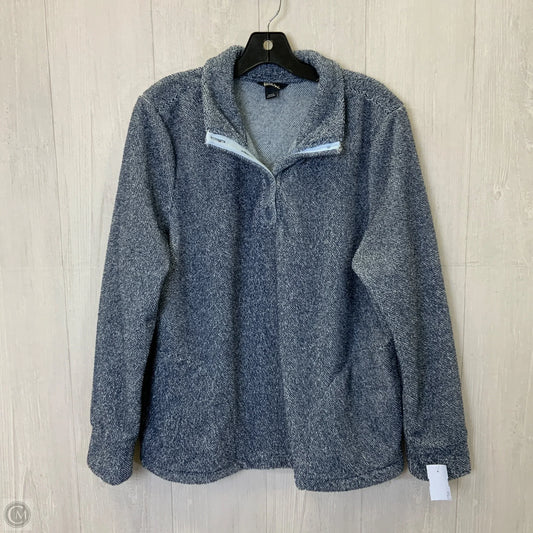 Sweatshirt Collar By Eddie Bauer In Blue, Size: L