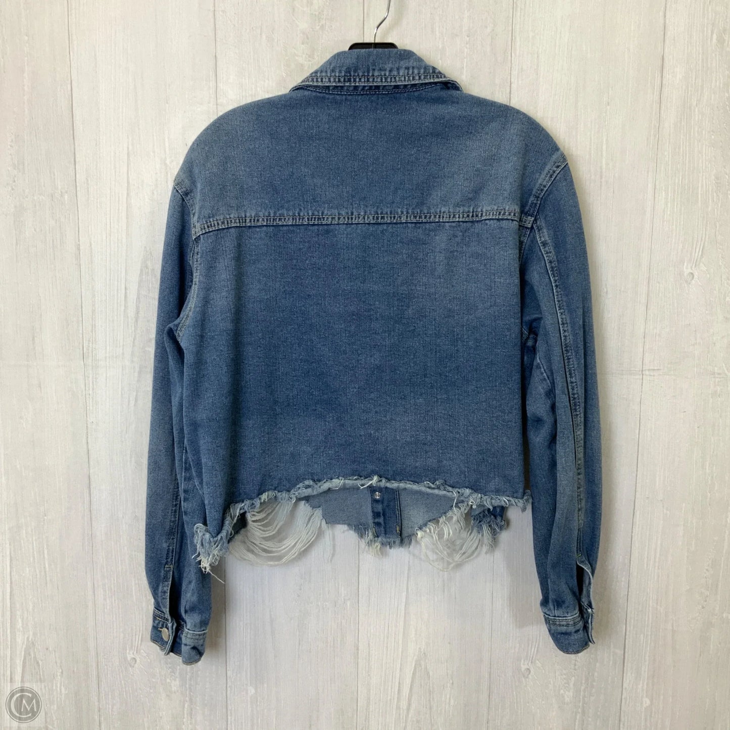 Jacket Denim By Cato In Blue Denim, Size: L