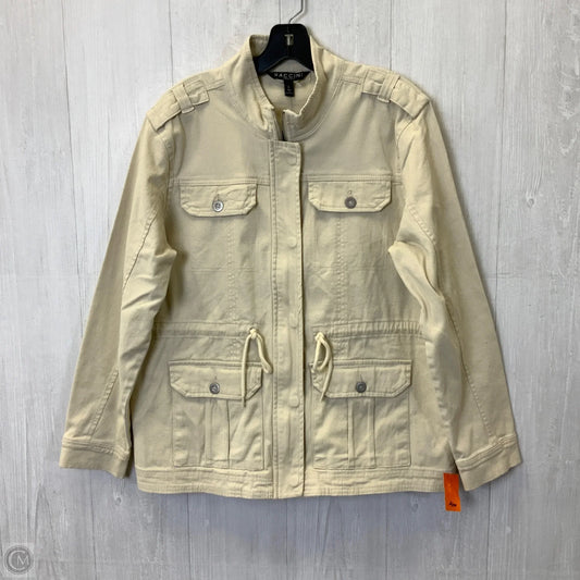 Jacket Utility By Baccini In Cream, Size: L