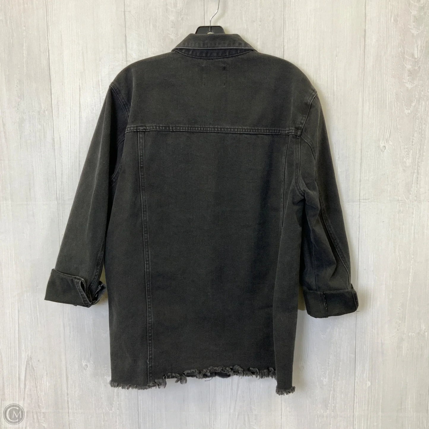 Jacket Denim By Love Tree In Black Denim, Size: M