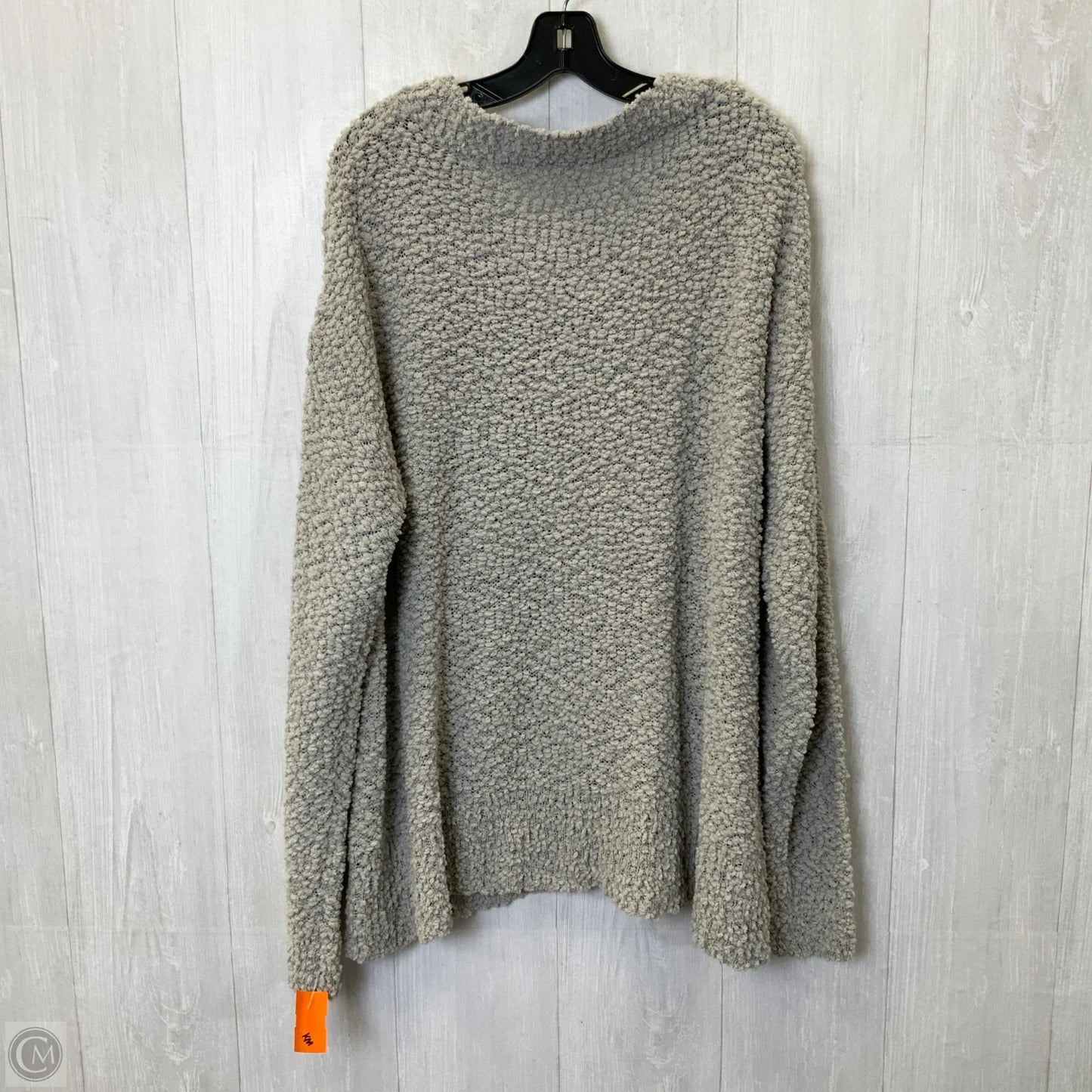 Sweater By Zenana Outfitters In Grey, Size: 2x