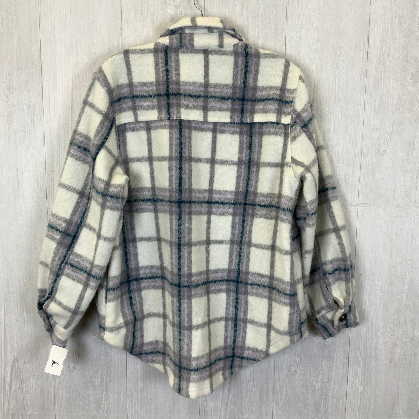 Jacket Shirt By Clothes Mentor In Cream, Size: S