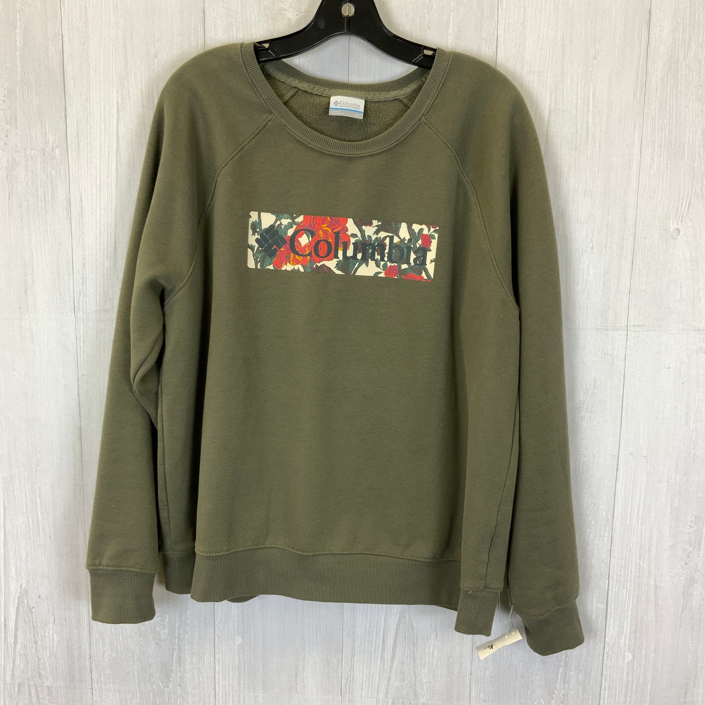 Sweatshirt Crewneck By Columbia In Green, Size: Xl