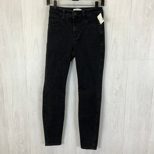 Jeans Skinny By Abercrombie And Fitch In Black, Size: 0